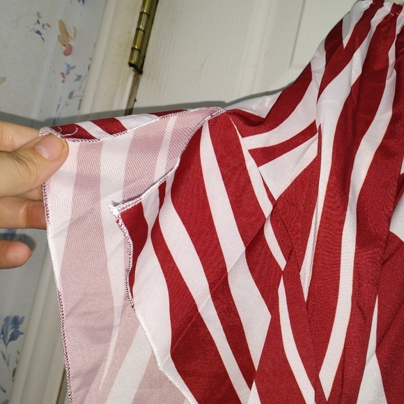 New Zebra Print Boho Off On Shoulder Front Tie Top - Picture 7 of 11